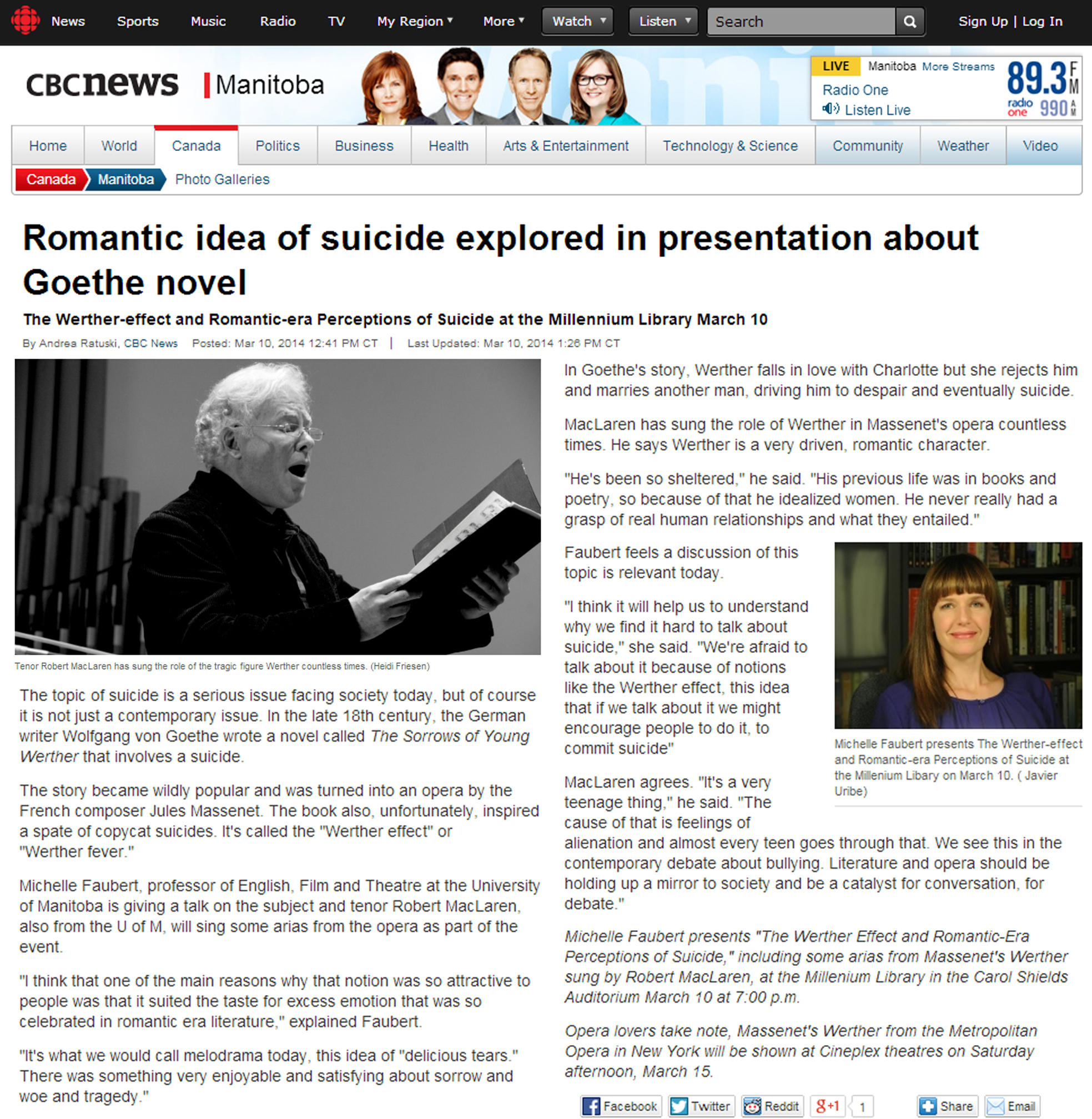 Romantic suicide CBC link