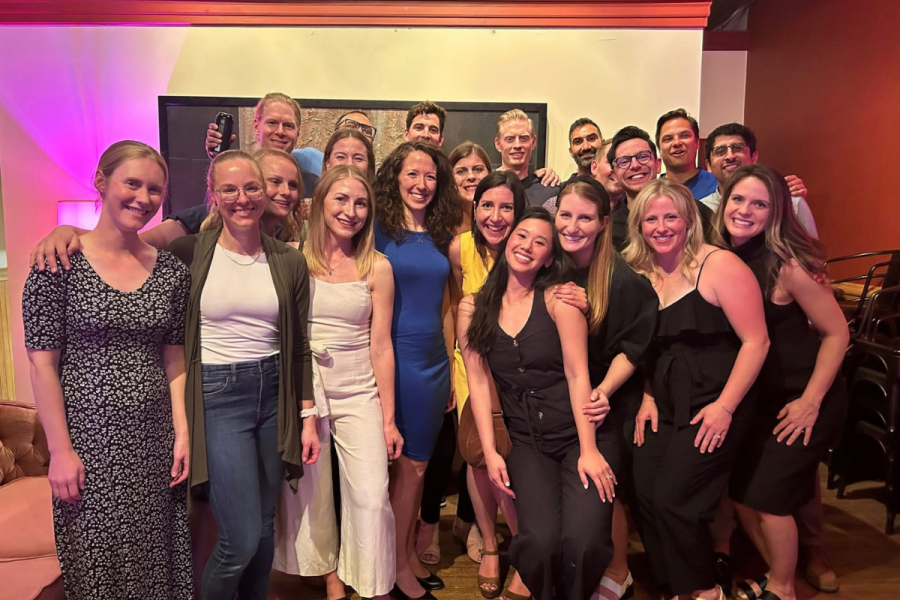 Pharmacy class of 2014 at their reunion