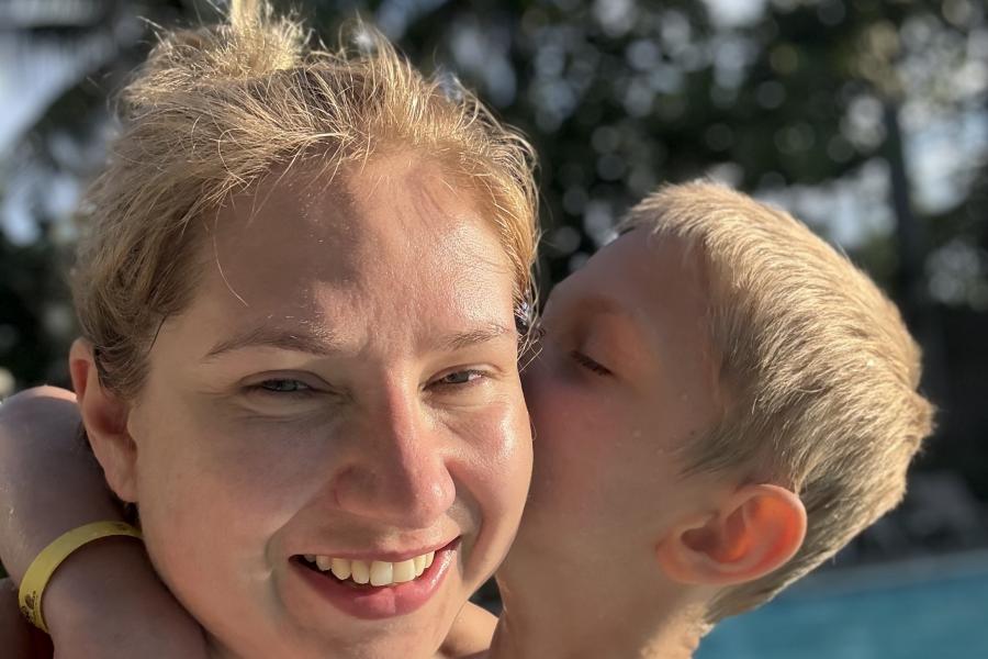 A medical student and her son