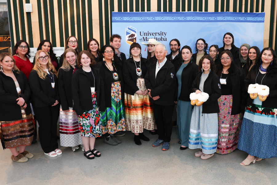 Group photo of Indigenous leadership program participants and staff.