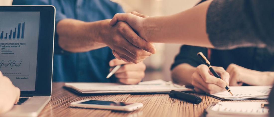 handshake over technology contract