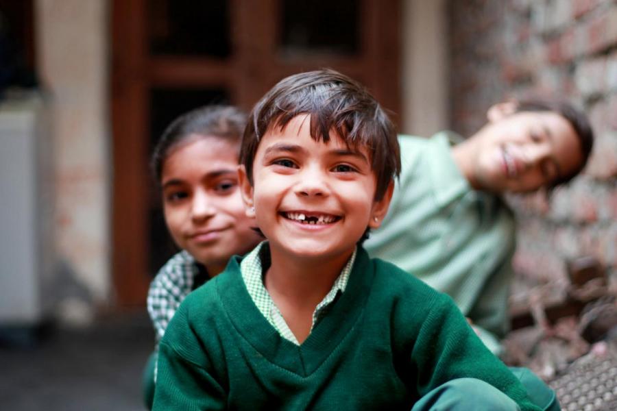 Group of smiling children.