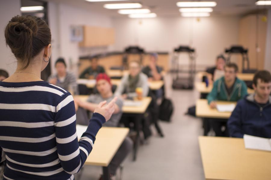 students listening to a seminar