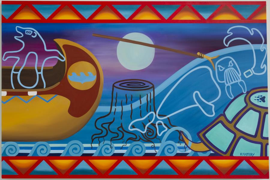 1 of 3 pieces of art of the great flood