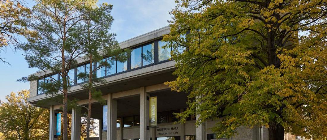 The Robson Hall Building in early fall