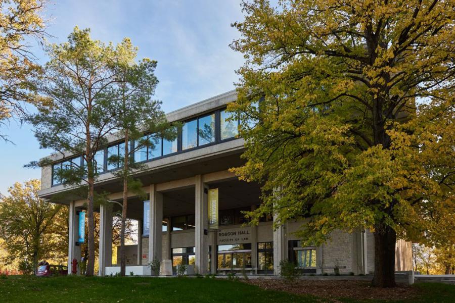 The Robson Hall Building in early fall