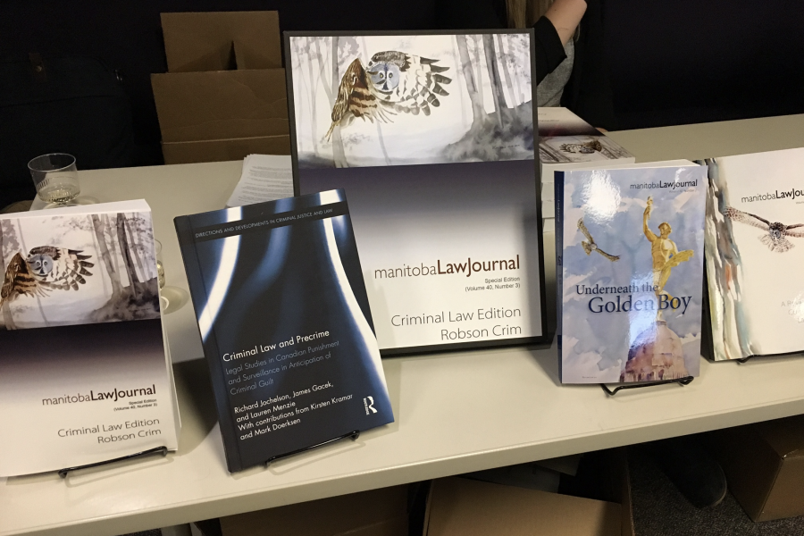 Manitoba Law Journals on display