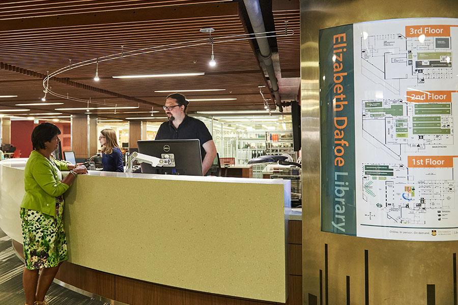 Library service desk
