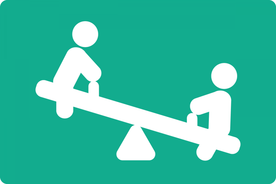 children on teeter totter