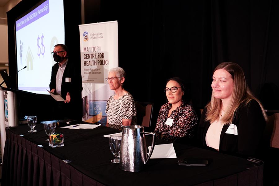panel of people