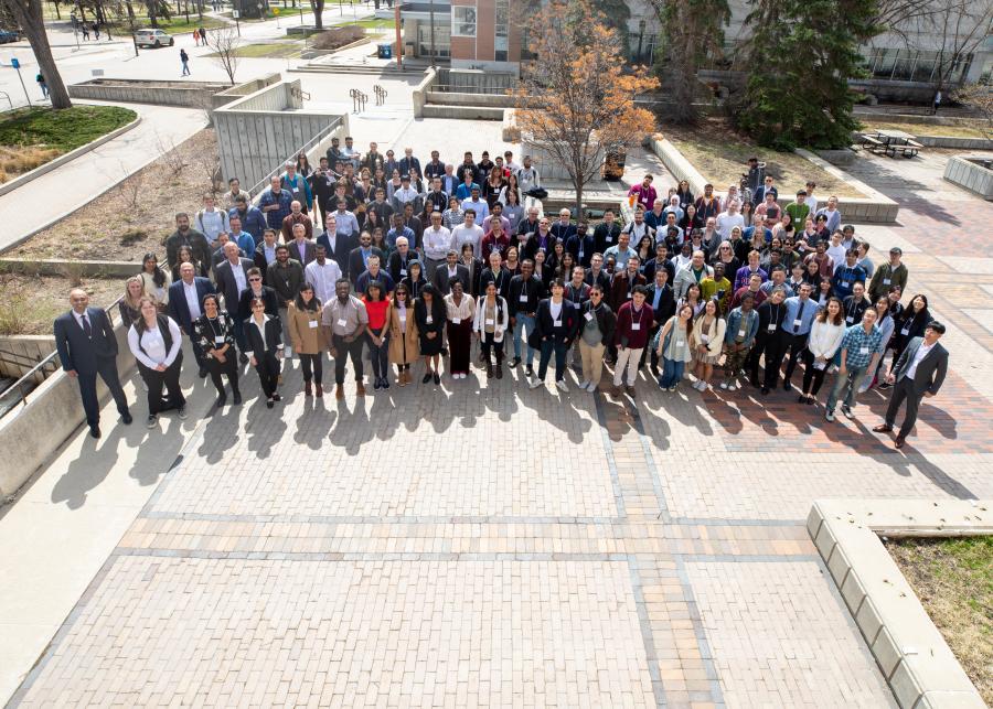 group of participants from the manitoba mateirals conference 2023