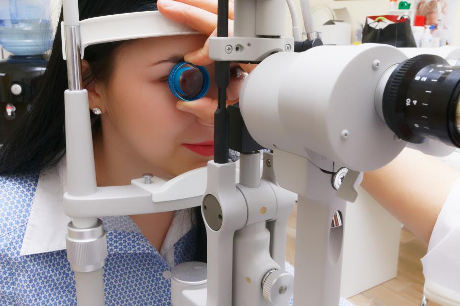 Eye exam.