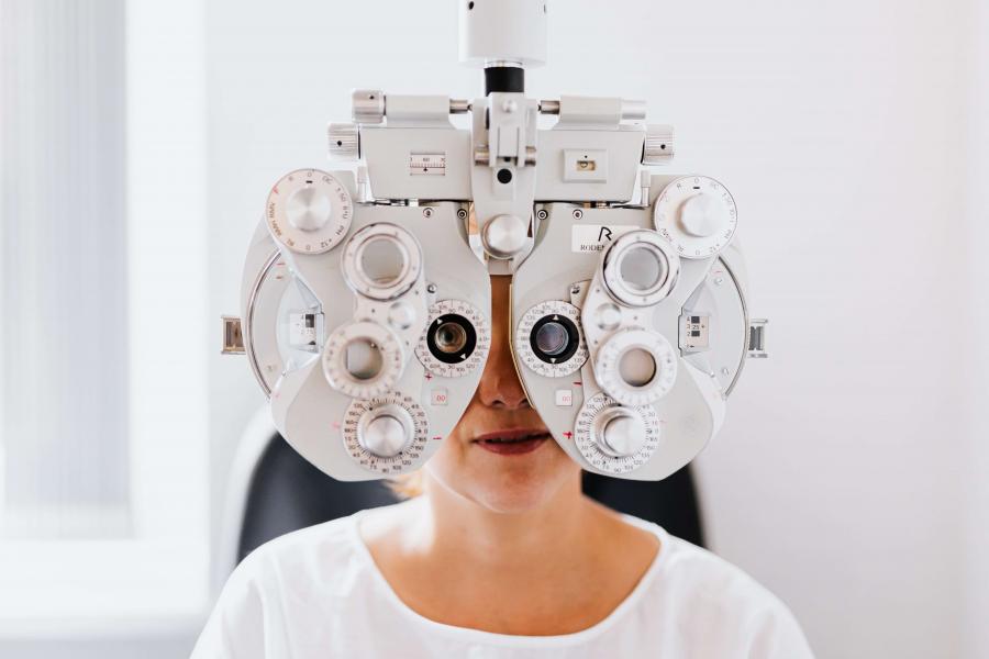 Eye exam.