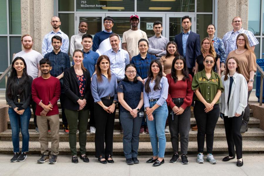 A large group shot of team members.