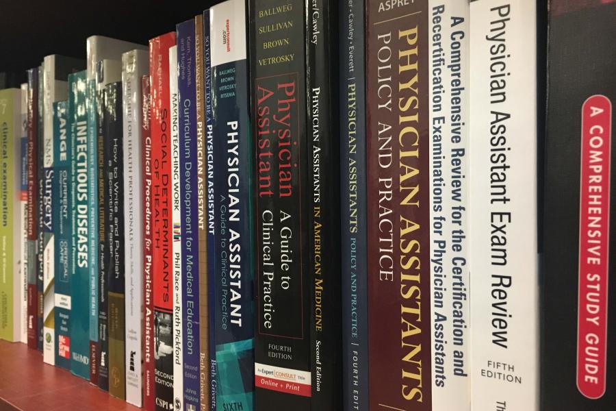 books about physician assistants a book shelf