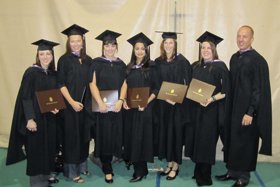 The first physician assistant program graduating class pictured