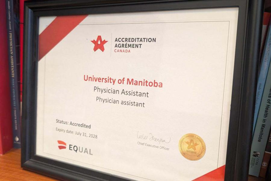 MPAS program accreditation approval certificate