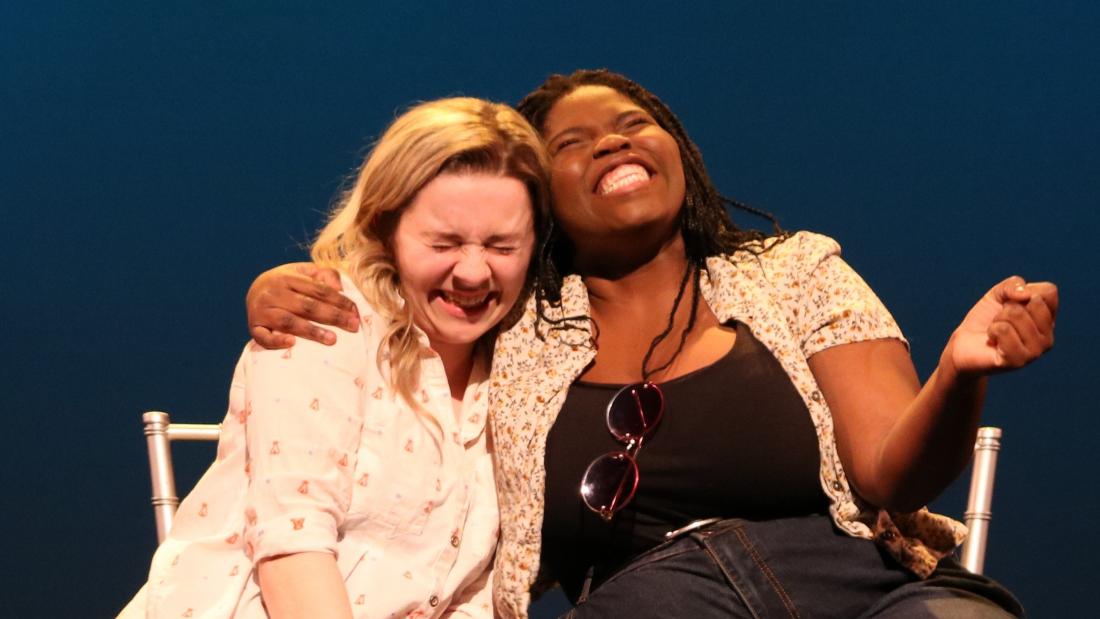 Students in the 2019 Musical Theatre Ensemble perform a duet.