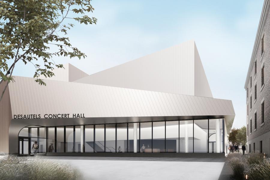 Desautels Concert Hall Rendering North Entry 