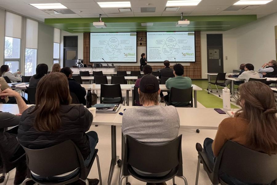 Sara Place, featured speaker, talks cattle sustainability