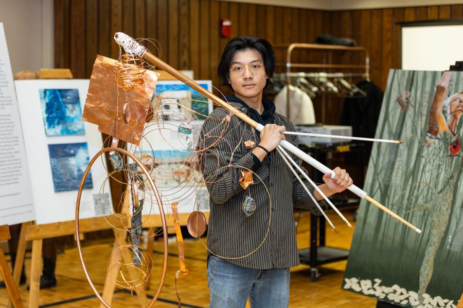 Photo of people at 2024 Undergraduate Research Showcase