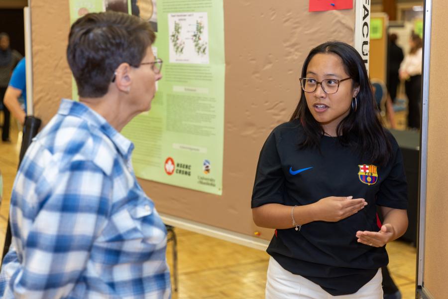 Photo of people at 2024 Undergraduate Research Showcase