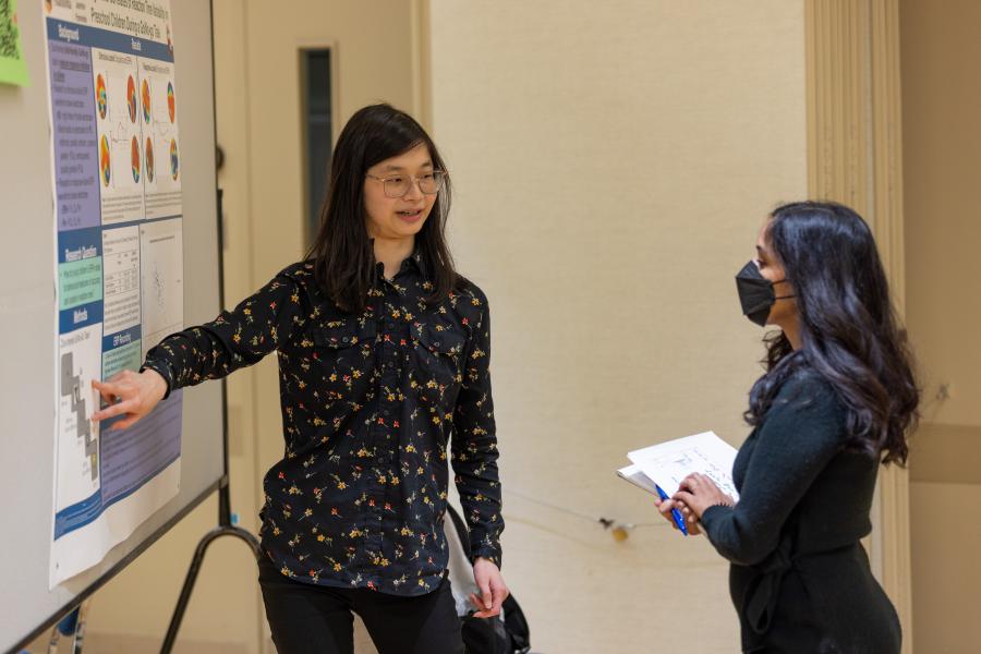 Photo of people at 2024 Undergraduate Research Showcase
