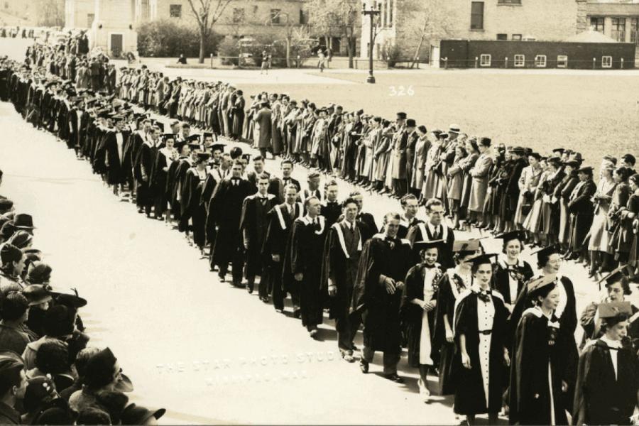 The convocation procession 1938.