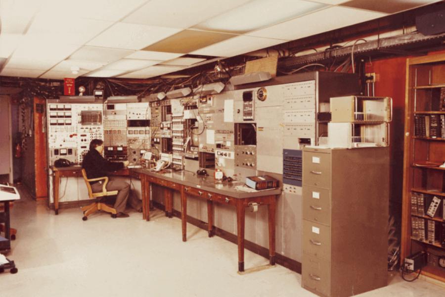 J birchall in cyclotron.