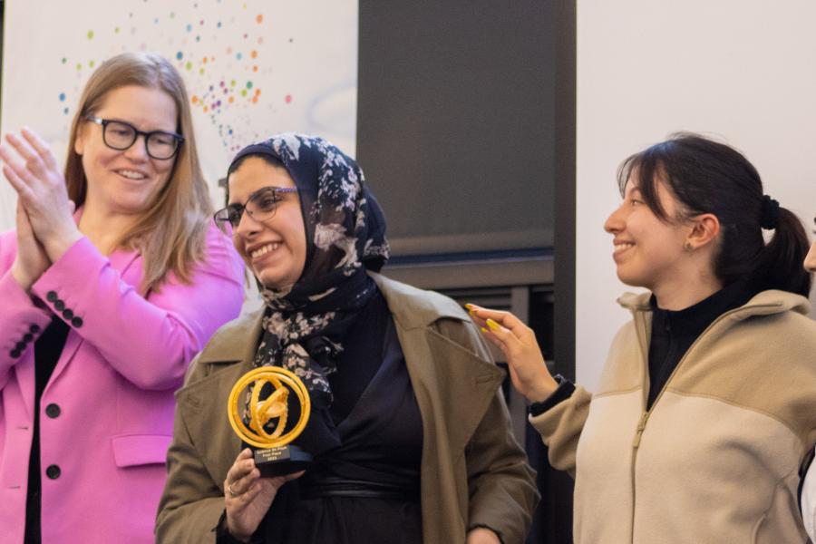 Photo of the winners of the Science 3K pitch competition 2025