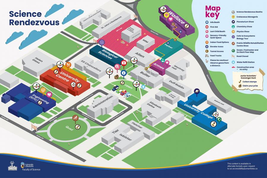 Science Rendezvous map 2026