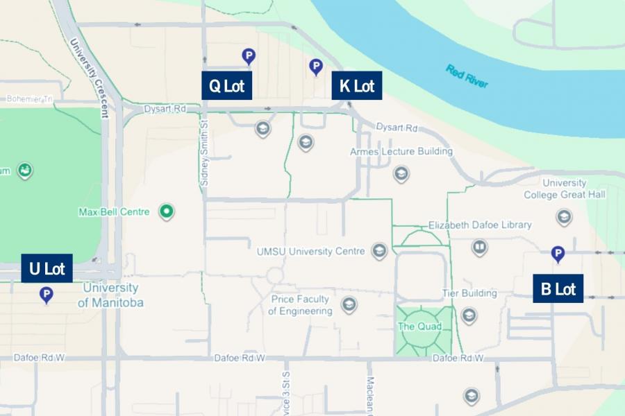 2026 Science Rendezvous plain parking map.