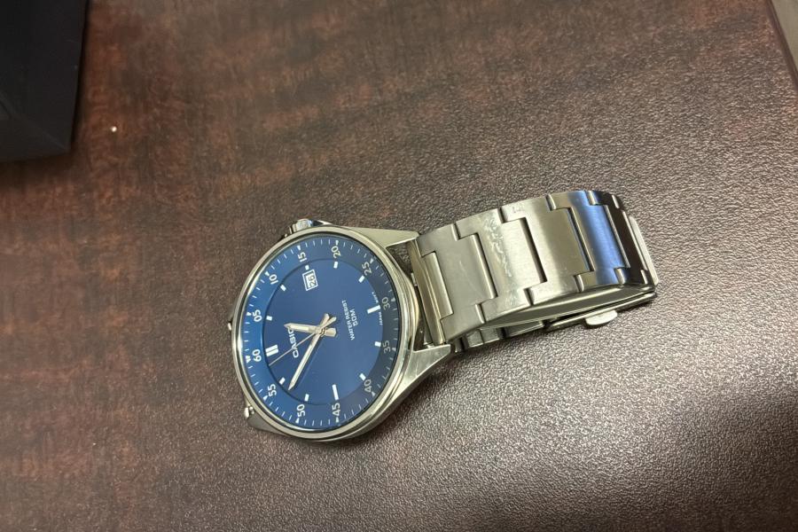 Silver Casio Watch