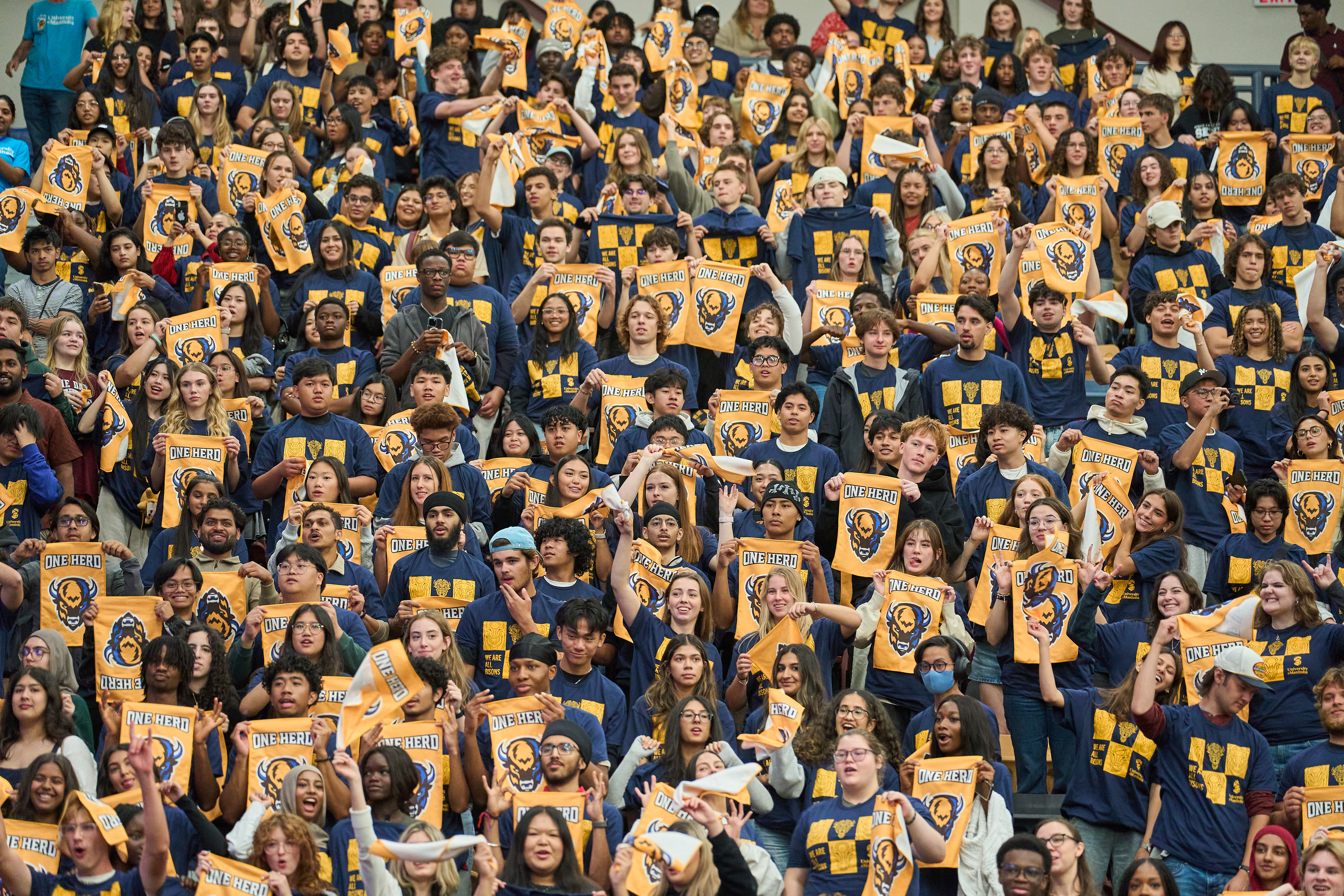 New students at the Pep Rally celebration 2025
