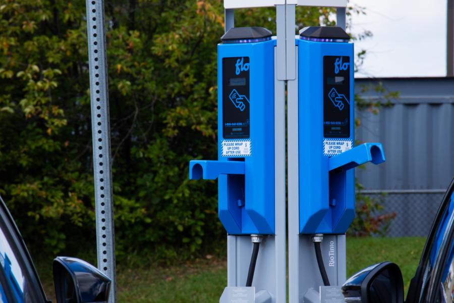Vehicles charging at EV charger2