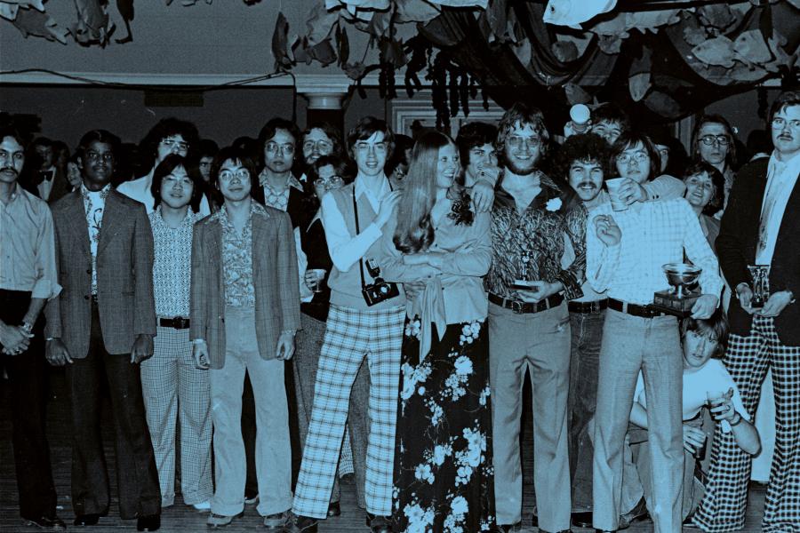 Group of people from the 1970's