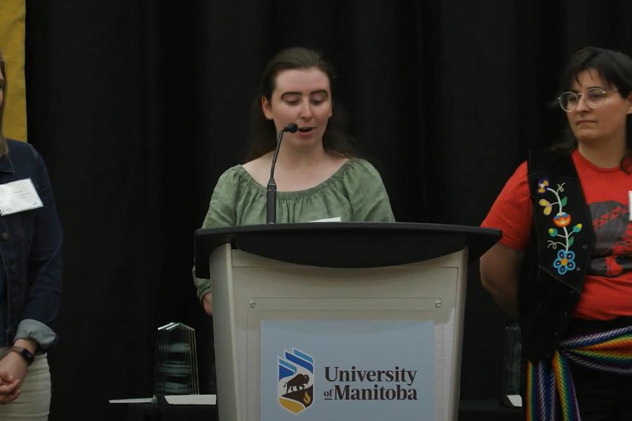 photo of student and teacher at the Students' Teacher Regnition Reception 2025