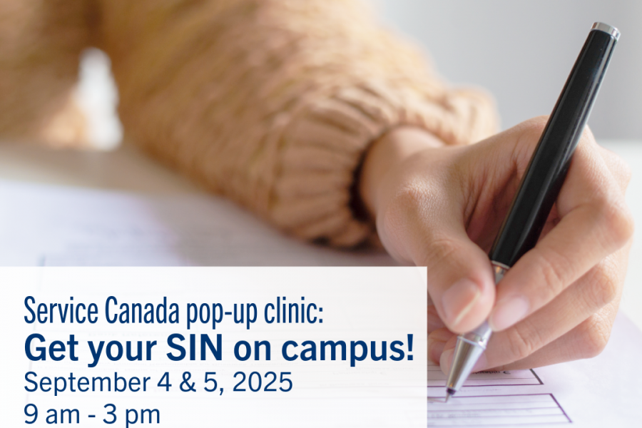 Service Canada pop-up SIN Clinic