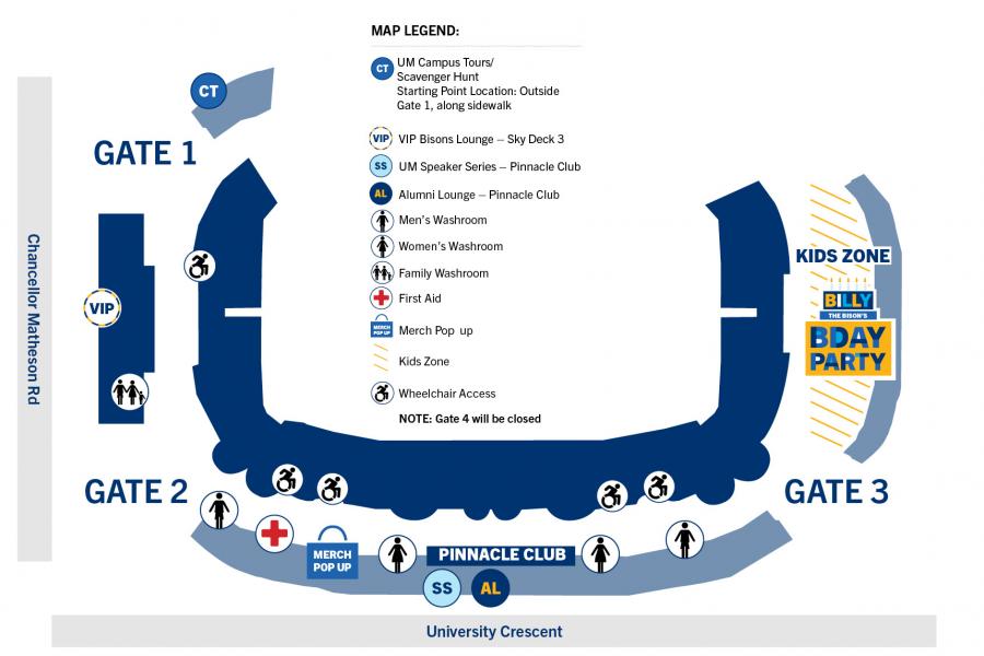 Bisons Block Party Map