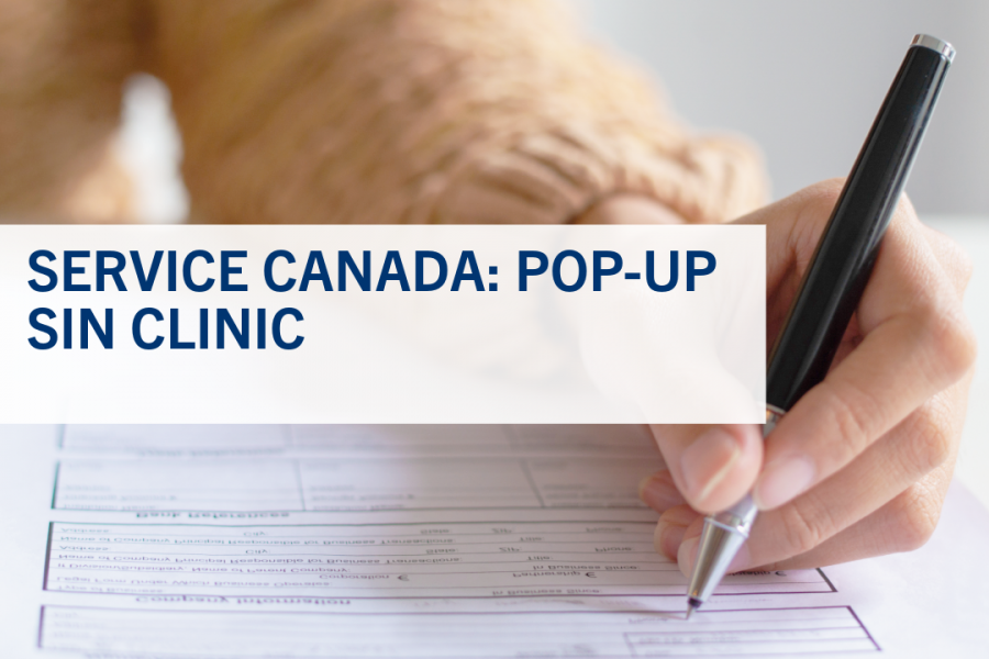 Service Canada pop up SIN clinic
