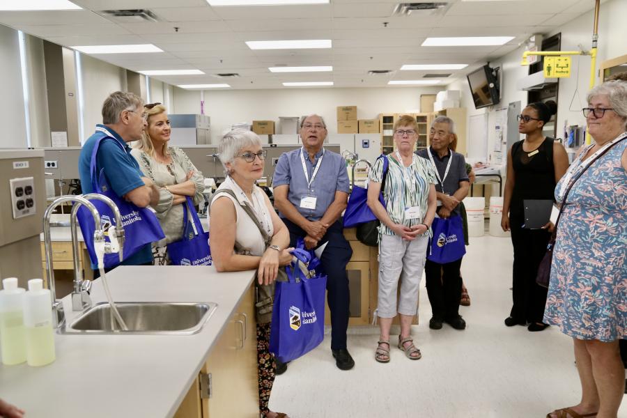 Faculty of Science Class of 1976 in Microbiology Teaching Laboratory