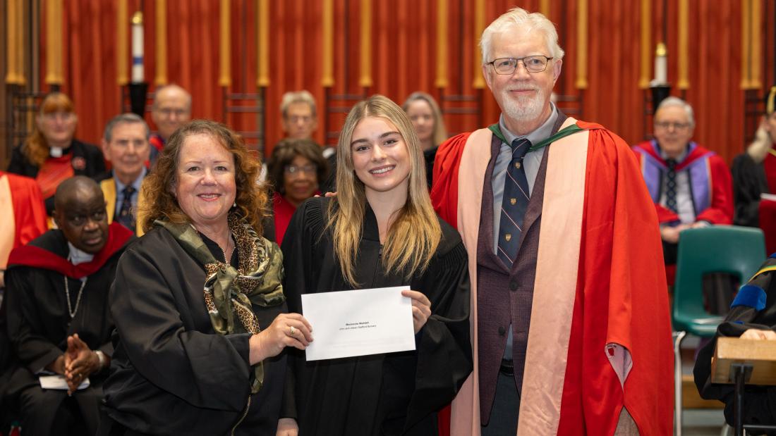 Mackenzie Waddell with John & Jill Stafford