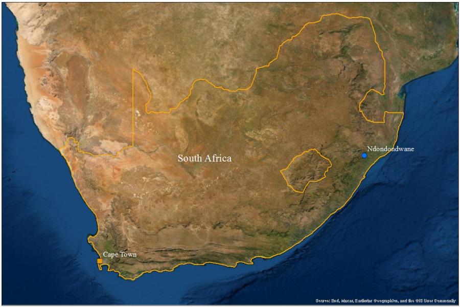NEBAL sites in South Africa