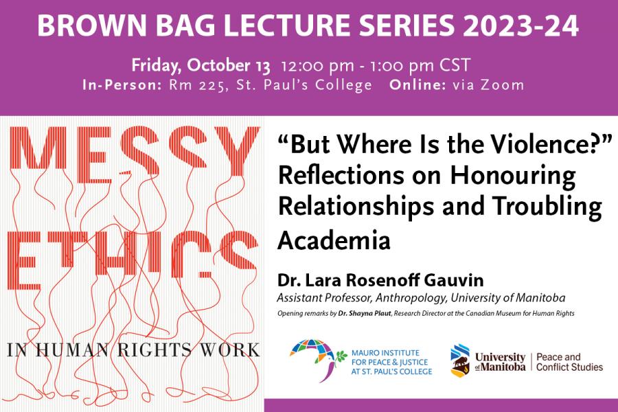 Brown Bag Lecture: Doctor Lara Rosenoff Gauvin