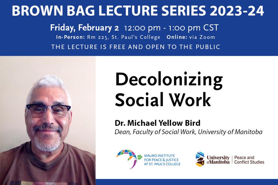 Brown Bag Lecture: Dr. Michael Yellow Bird
