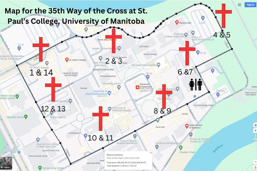 Way of the Cross 2024 Map