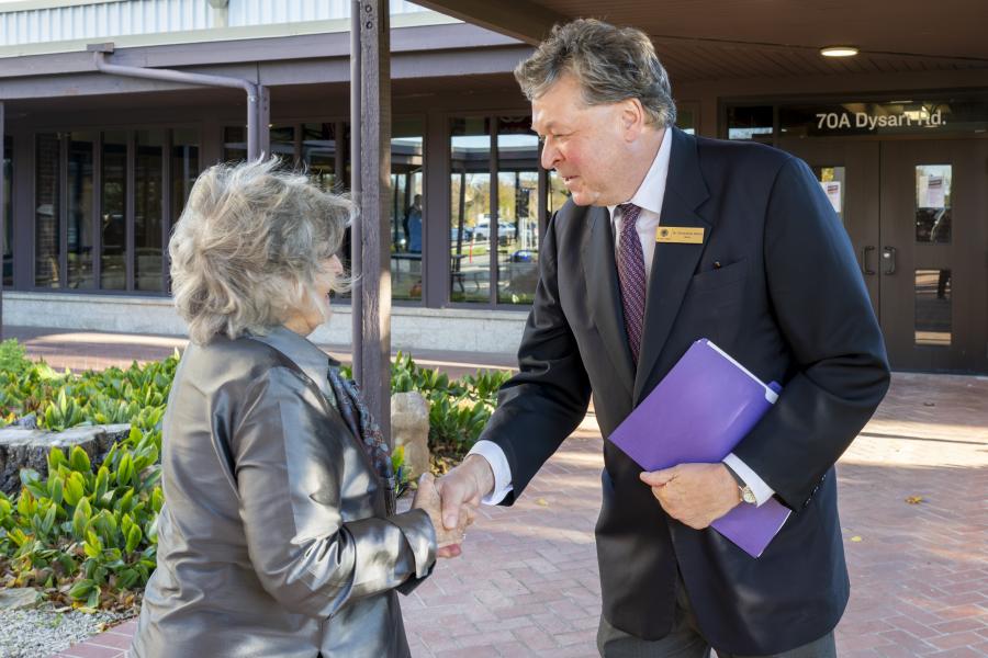 rector welcomes her excellency
