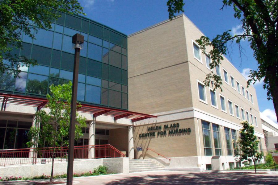 The Helen Glass College of Nursing building, home of the UMSU Womyn's Centre.