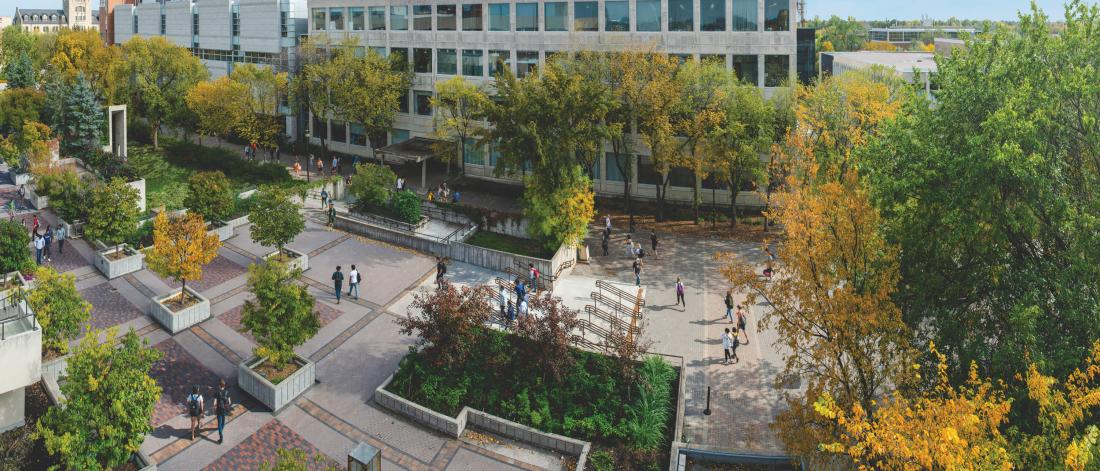 Fort Garry campus arial view