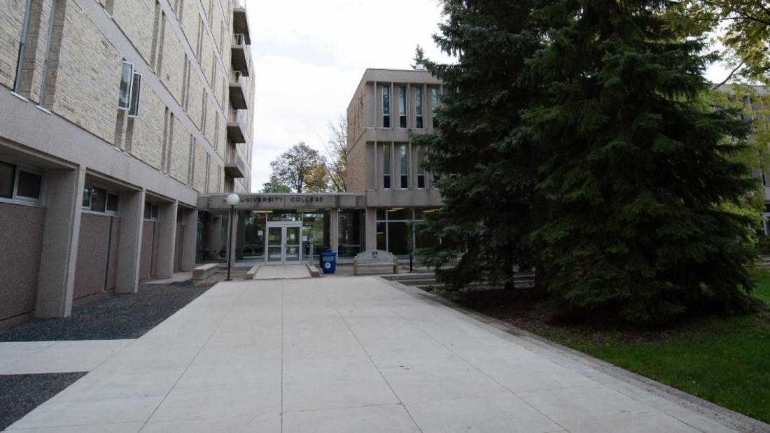 Exterior of University College building.